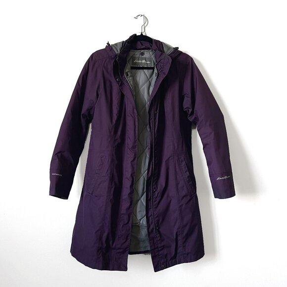 Eddie Bauer Purple WeatherEdge Jacket, removable lining and hood, size Medium - Picture 4 of 14